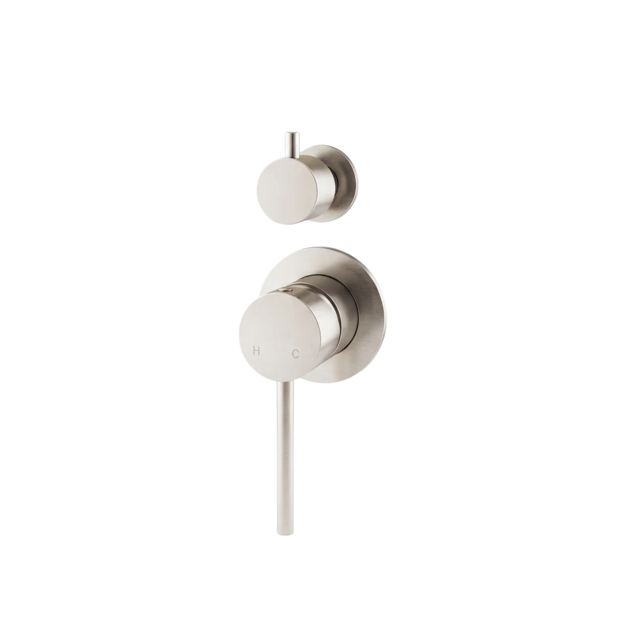 Mimi Cove Wall Mixer Diverter Warm Brushed Nickel