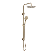Mimi Cove Twin Rail Shower Brushed Brass