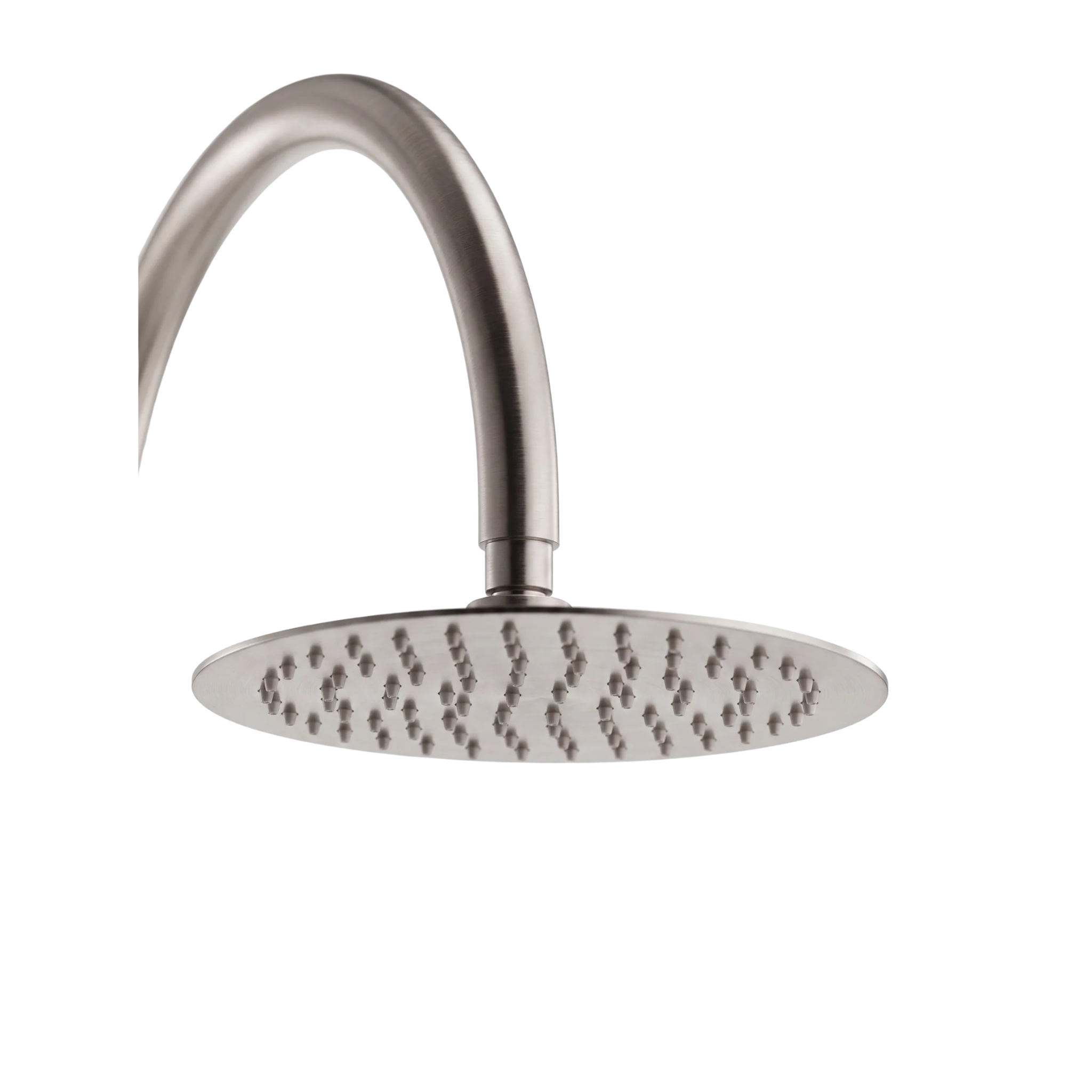 Mimi Cove Twin Gooseneck Rail Shower Warm Brushed Nickel