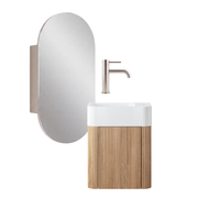 Mimi Contour Space Saver Vanity Package With Shaving Cabinet & Basin Mixer