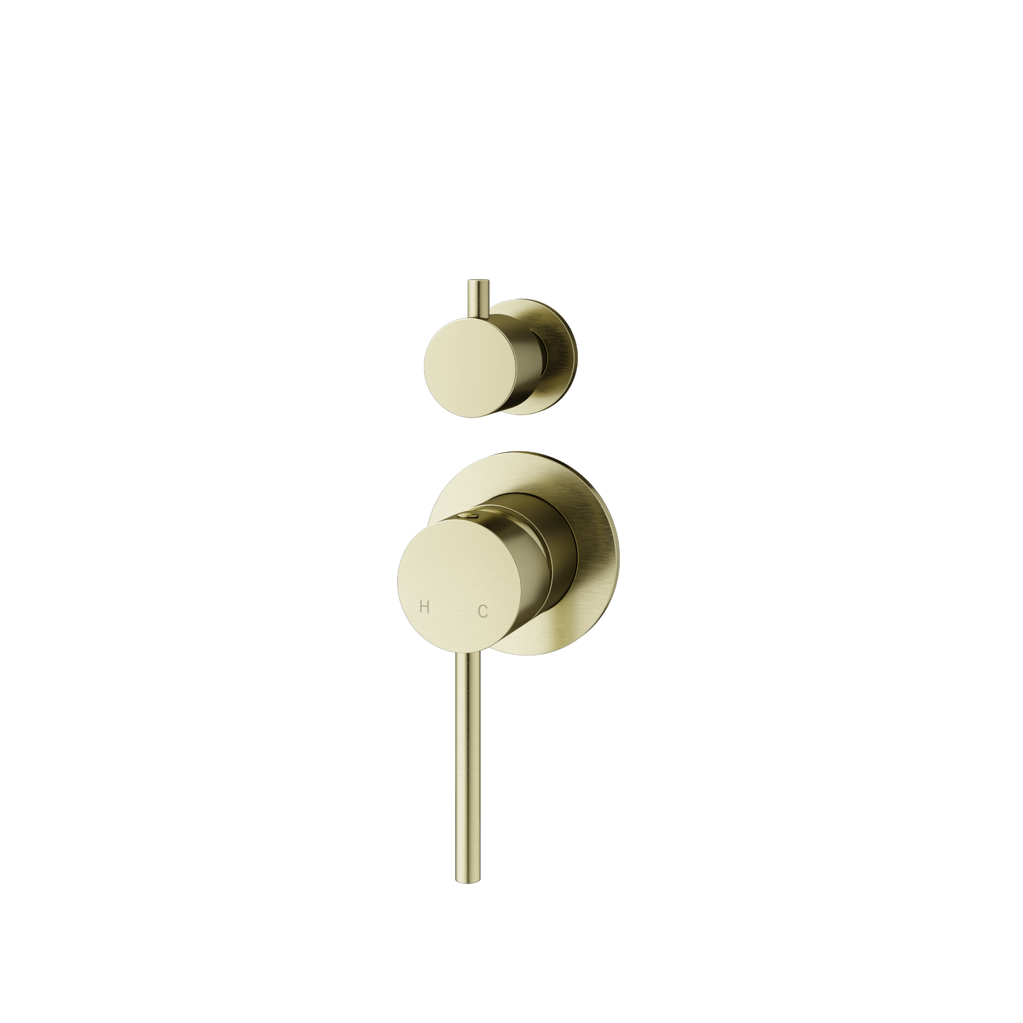 Mimi Single Lever Shower Mixer Diverter Brushed Brass