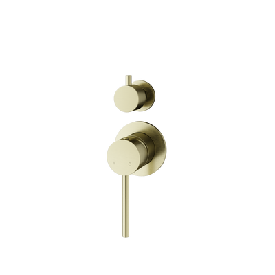 Mimi Cove Wall Mixer Diverter Brushed Brass