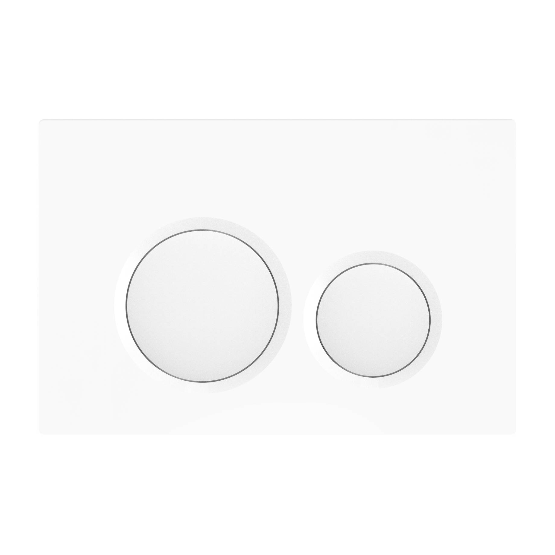 BelBagno Dual Flush Plate Matte White