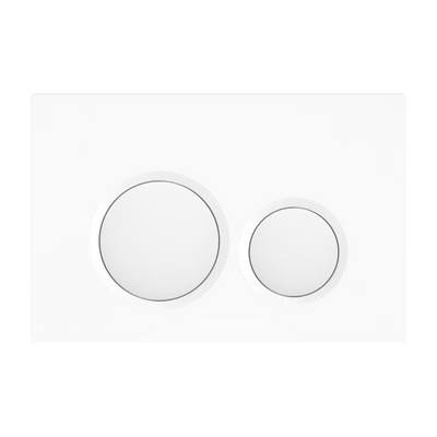 BelBagno Dual Flush Plate Matte White