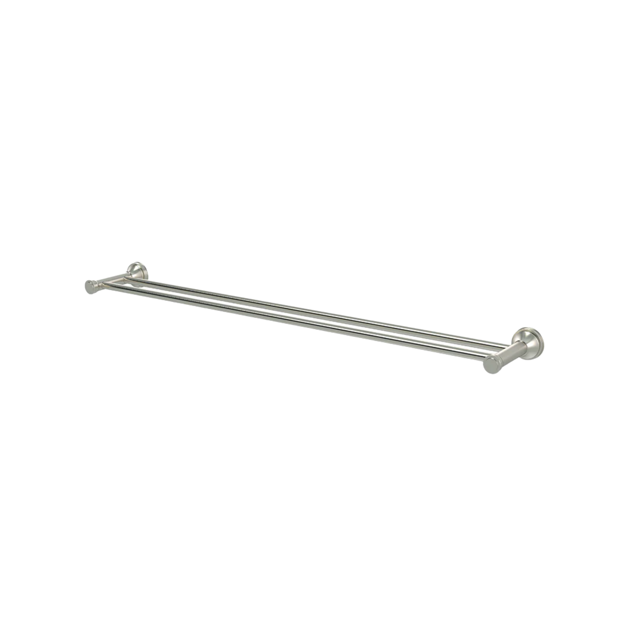 Meir Harrington Double Towel Rail 750mm Brushed Nickel