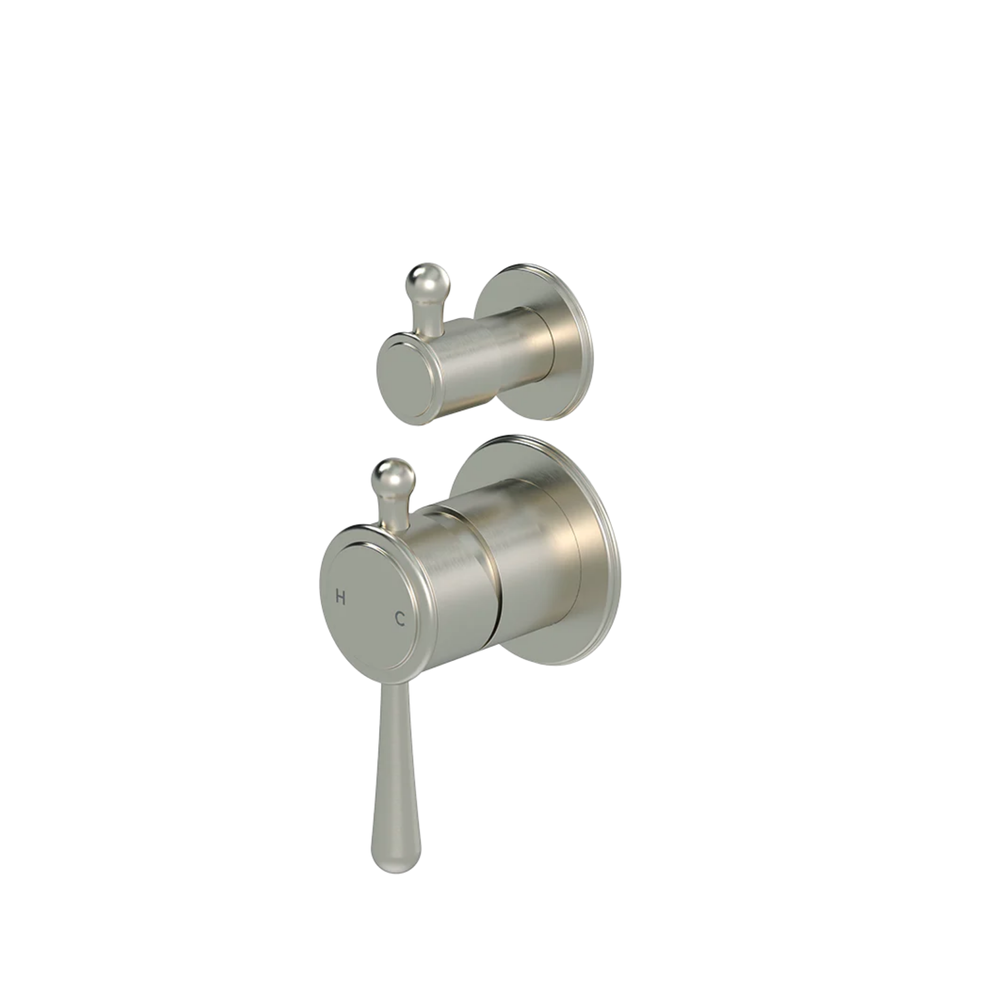 Meir Harrington Wall Diverter Mixer Brushed Nickel ( Trim Kit Only )
