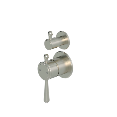 Meir Harrington Wall Diverter Mixer Brushed Nickel ( Trim Kit Only )