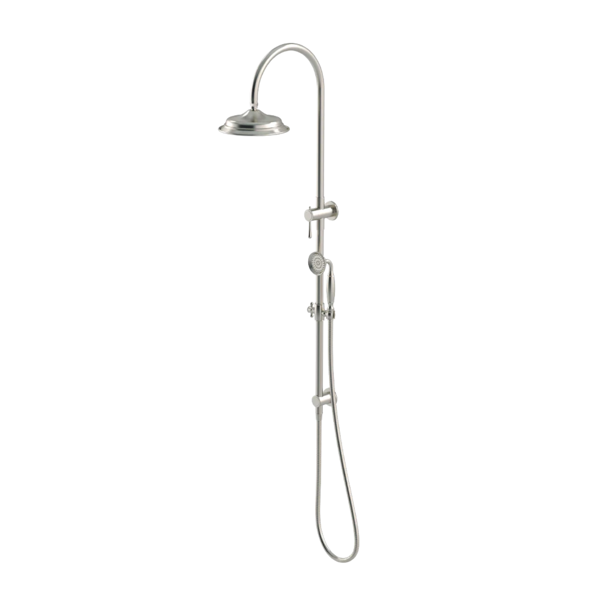 Meir Harrington Combination Twin Shower Brushed Nickel
