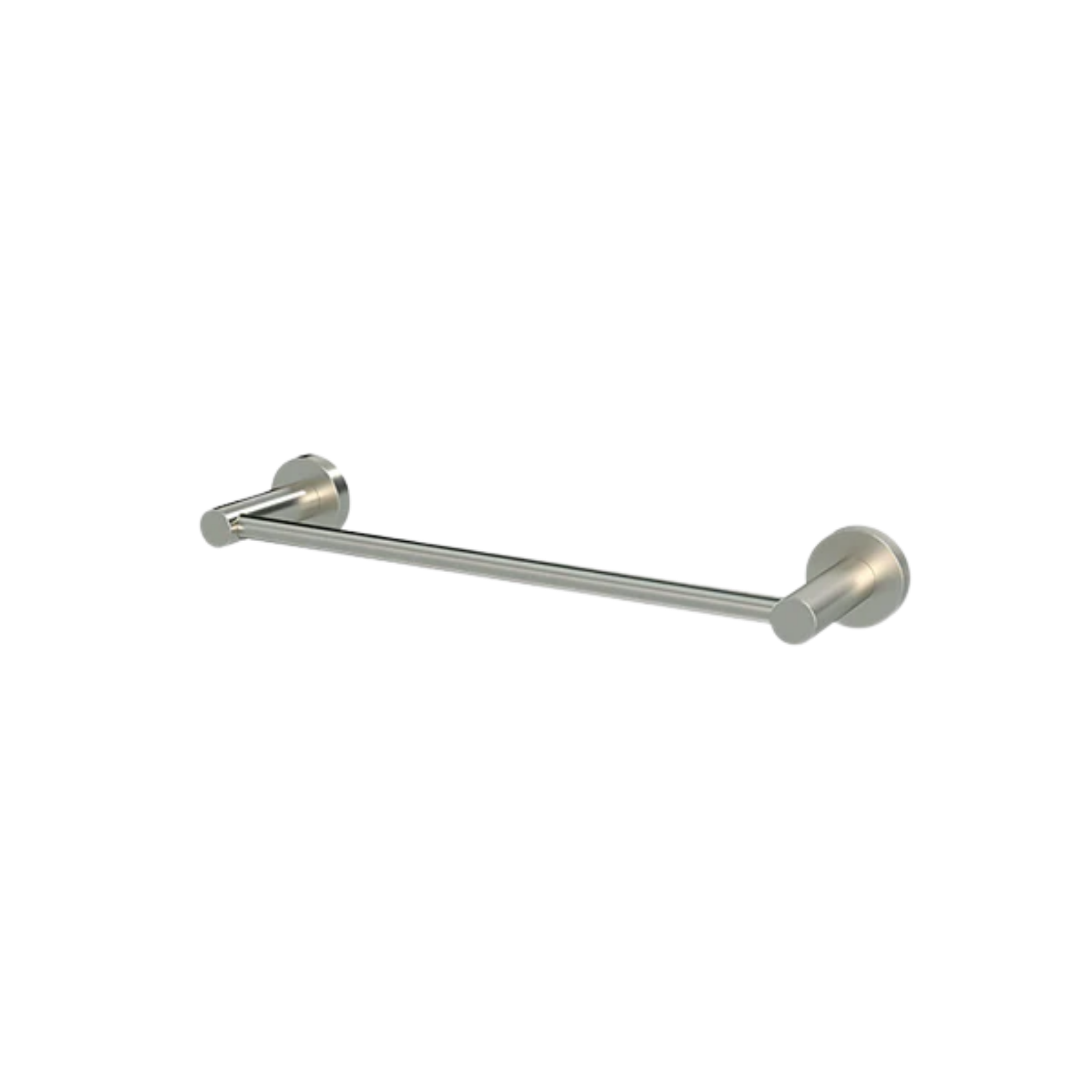 Meir Single Towel Rail 300mm Brushed Nickel
