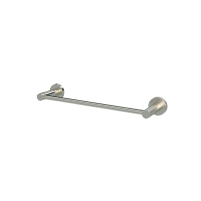 Meir Single Towel Rail 300mm Brushed Nickel