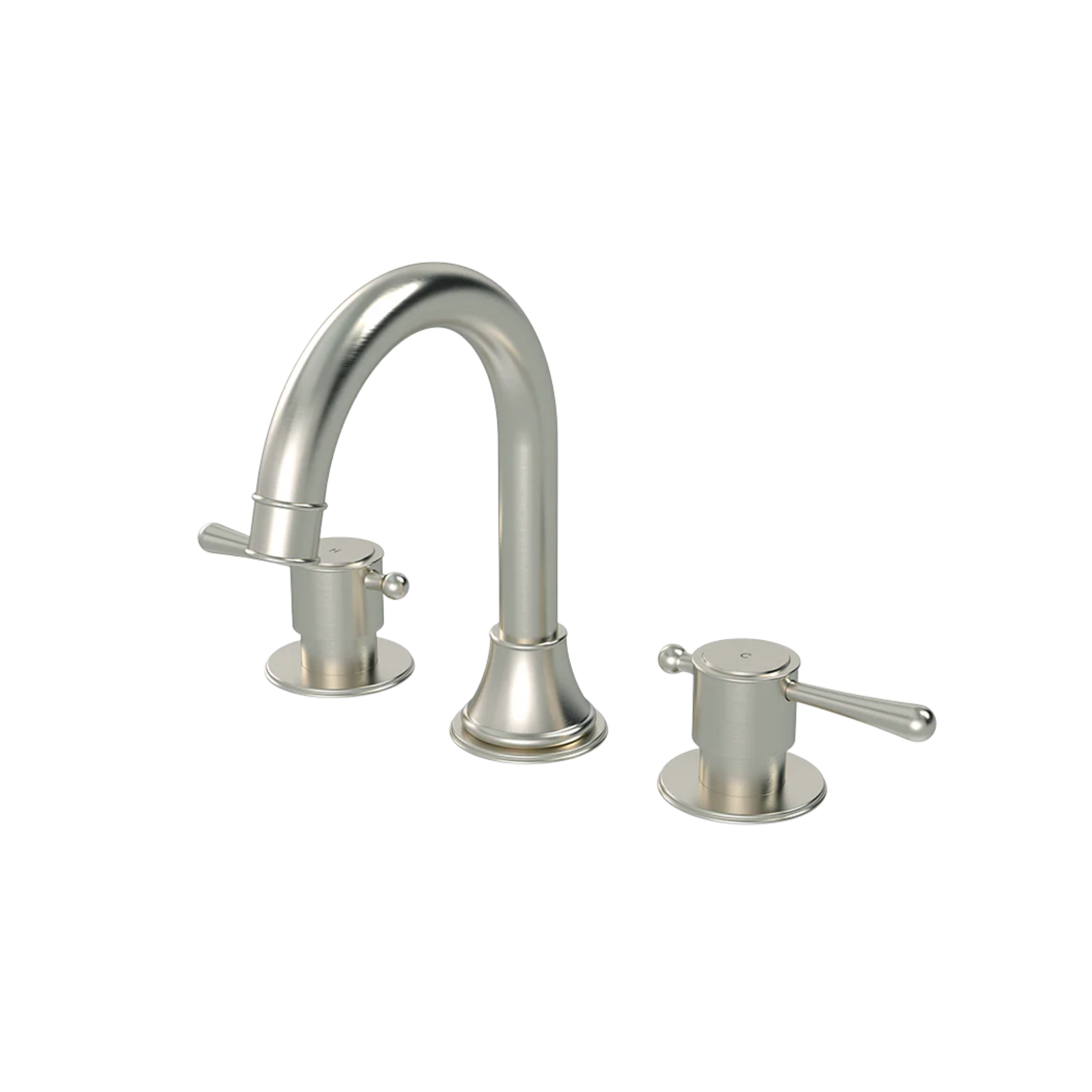 Meir Harrington 3 Hole Basin Set Brushed Nickel