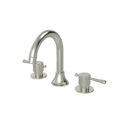 Meir Harrington 3 Hole Basin Set Brushed Nickel