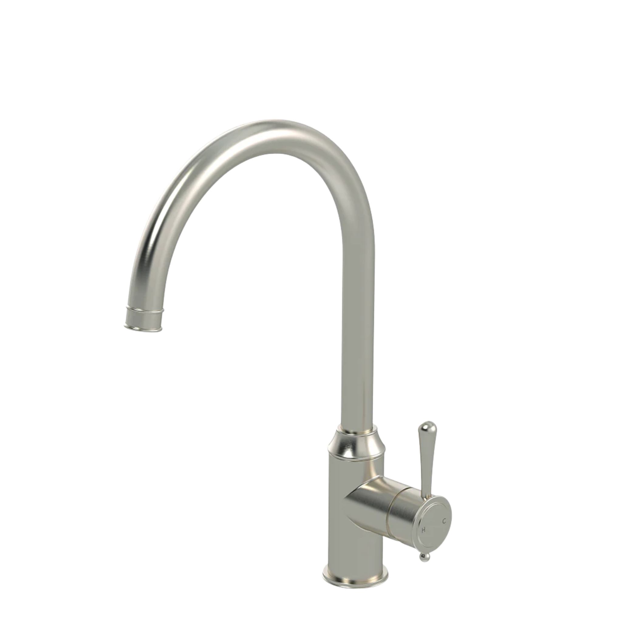 Meir Harrington Kitchen Mixer With Swivel Spout Brushed Nickel