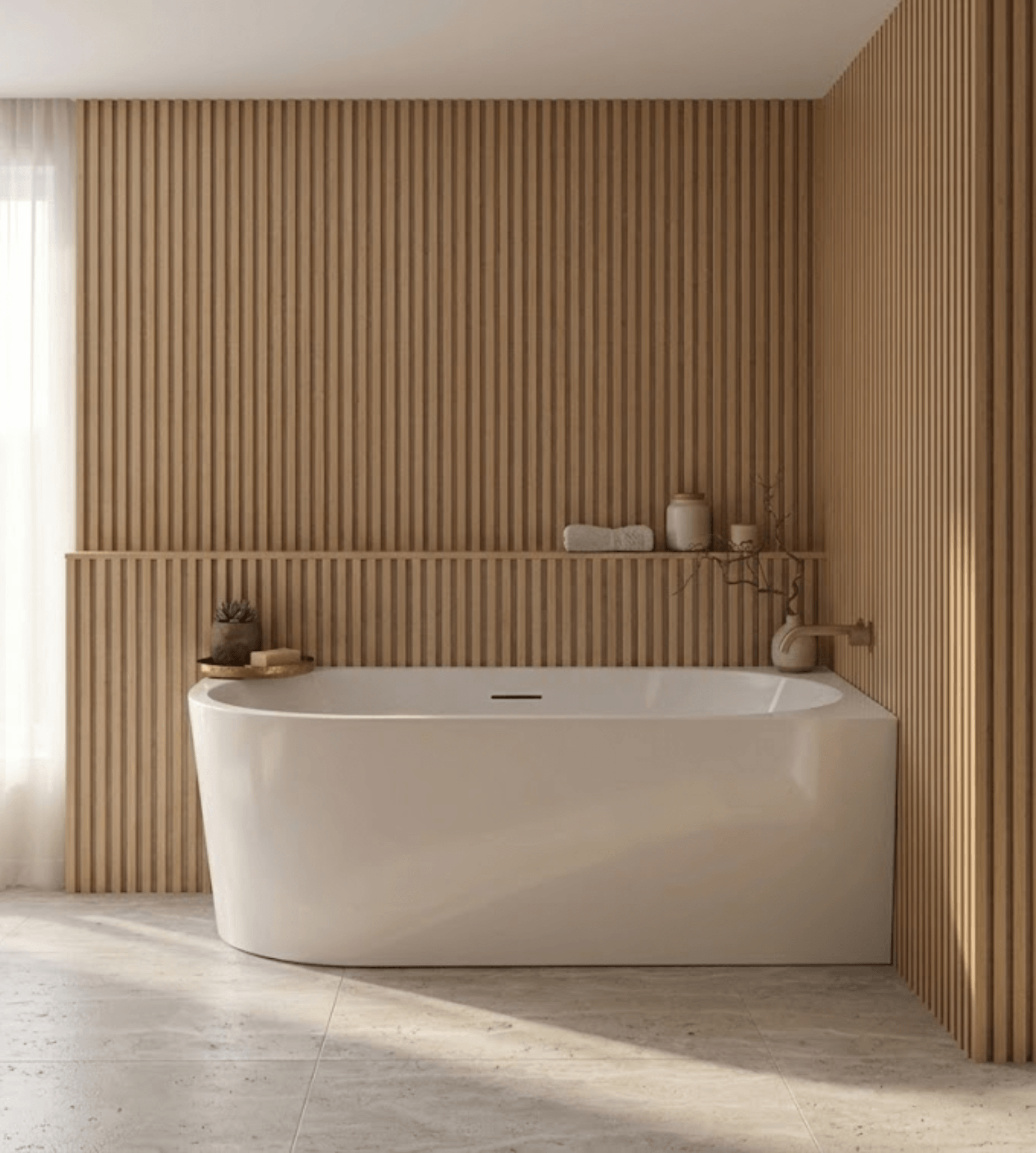 Mimi 1700 Right Corner Bath Gloss White