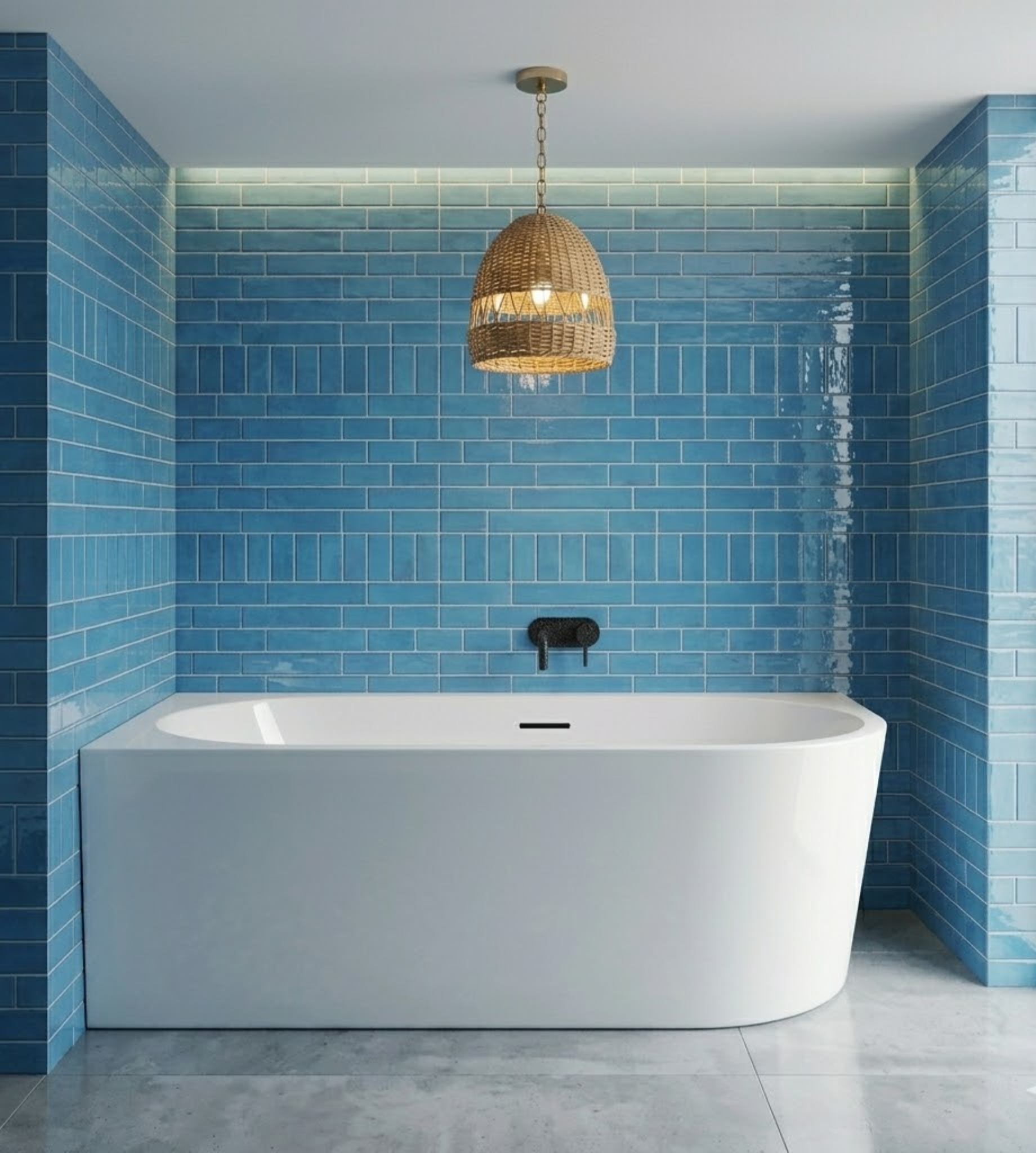 Mimi 1500 Left Corner Bath Gloss White