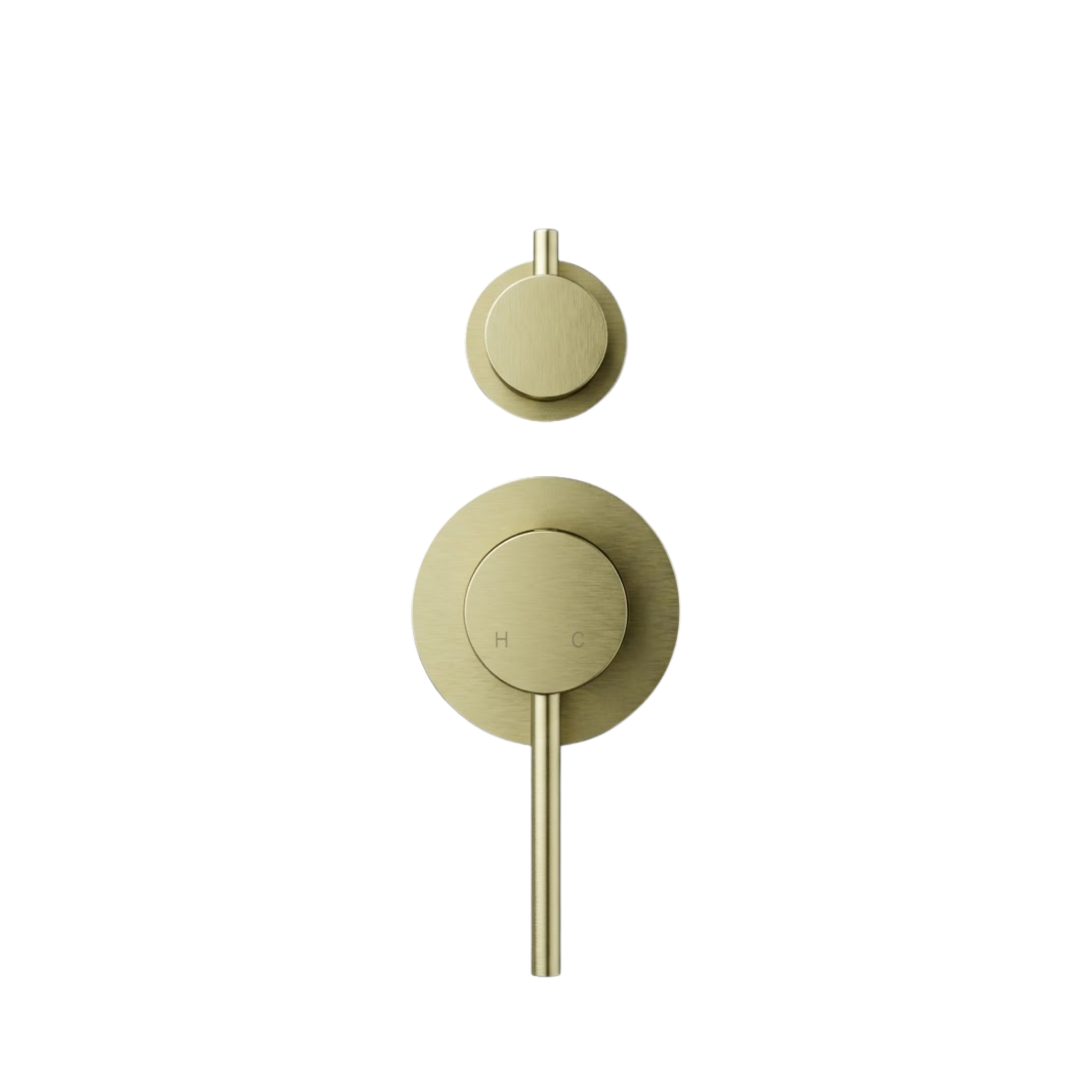 Mimi Cove Wall Mixer Diverter Brushed Brass