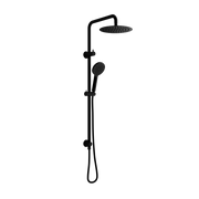 Mimi Cove Twin Rail Shower Matte Black