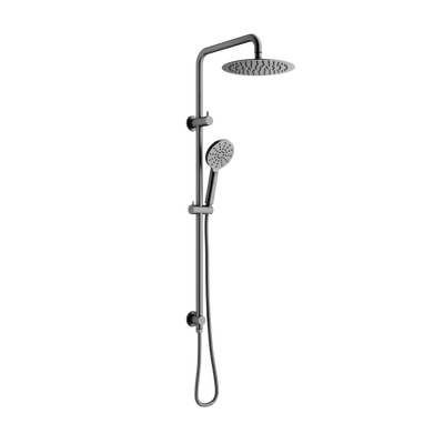Mimi Cove Twin Rail Shower Gun Metal