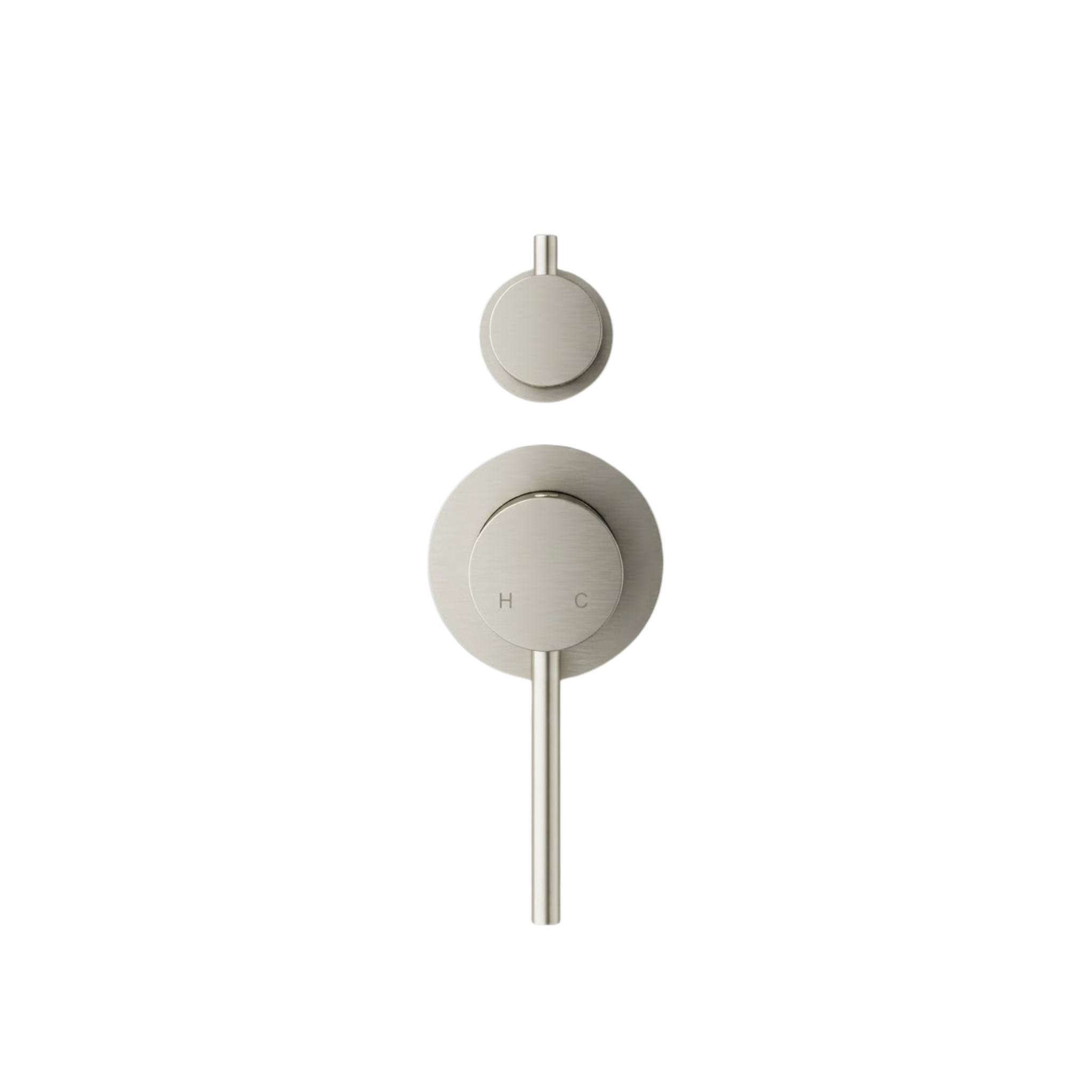 Mimi Cove Wall Mixer Diverter Brushed Nickel