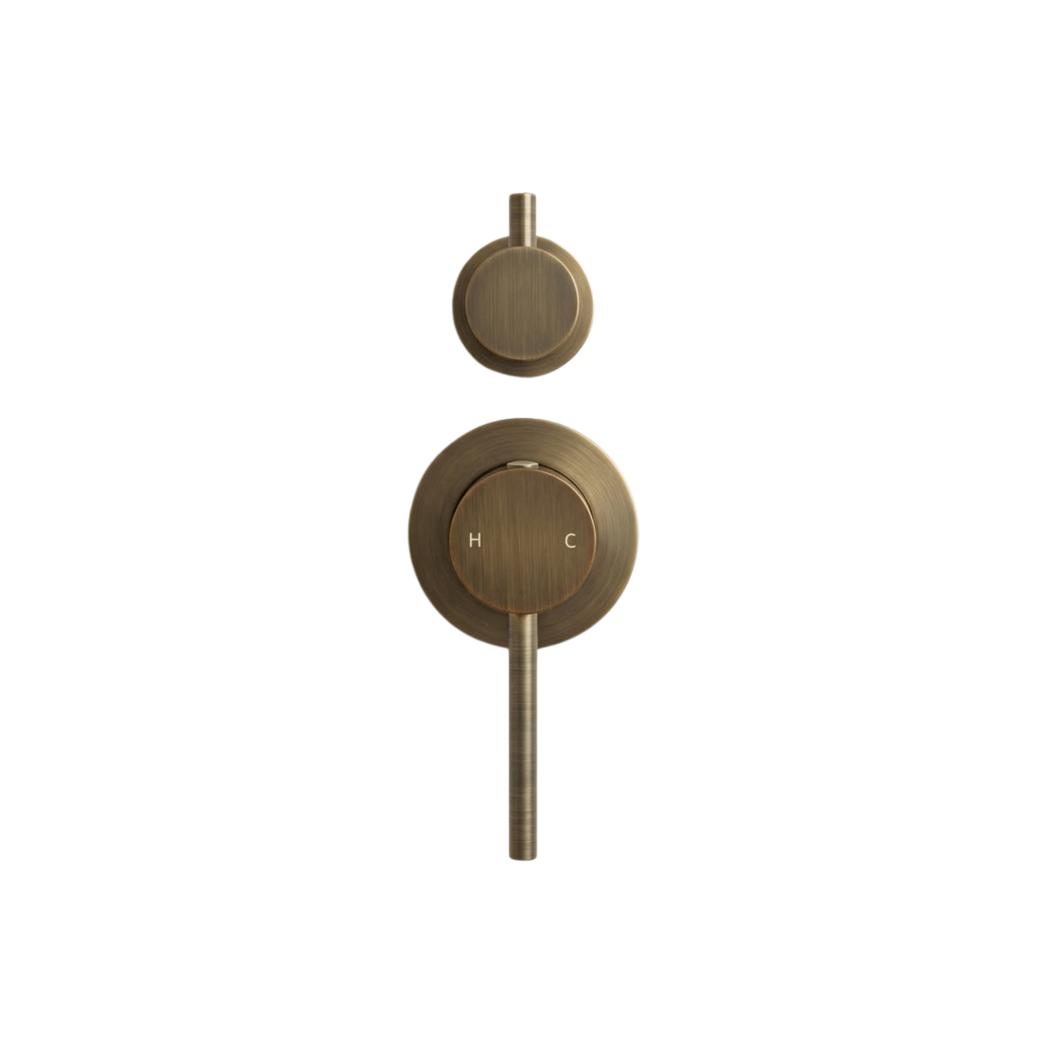 Mimi Cove Wall Mixer Diverter Antique Brass
