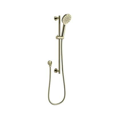 Mimi Multifunction Rail Shower Set Brushed Brass