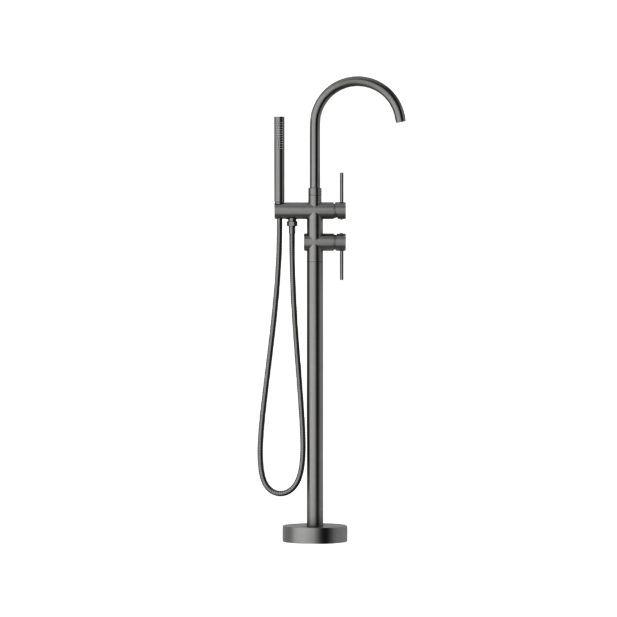 Mimi Cove Freestanding Bath Filler & Handshower Gun Metal