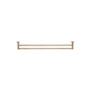 Bella Vista Mica Double Towel Rail 800mm Living Brass