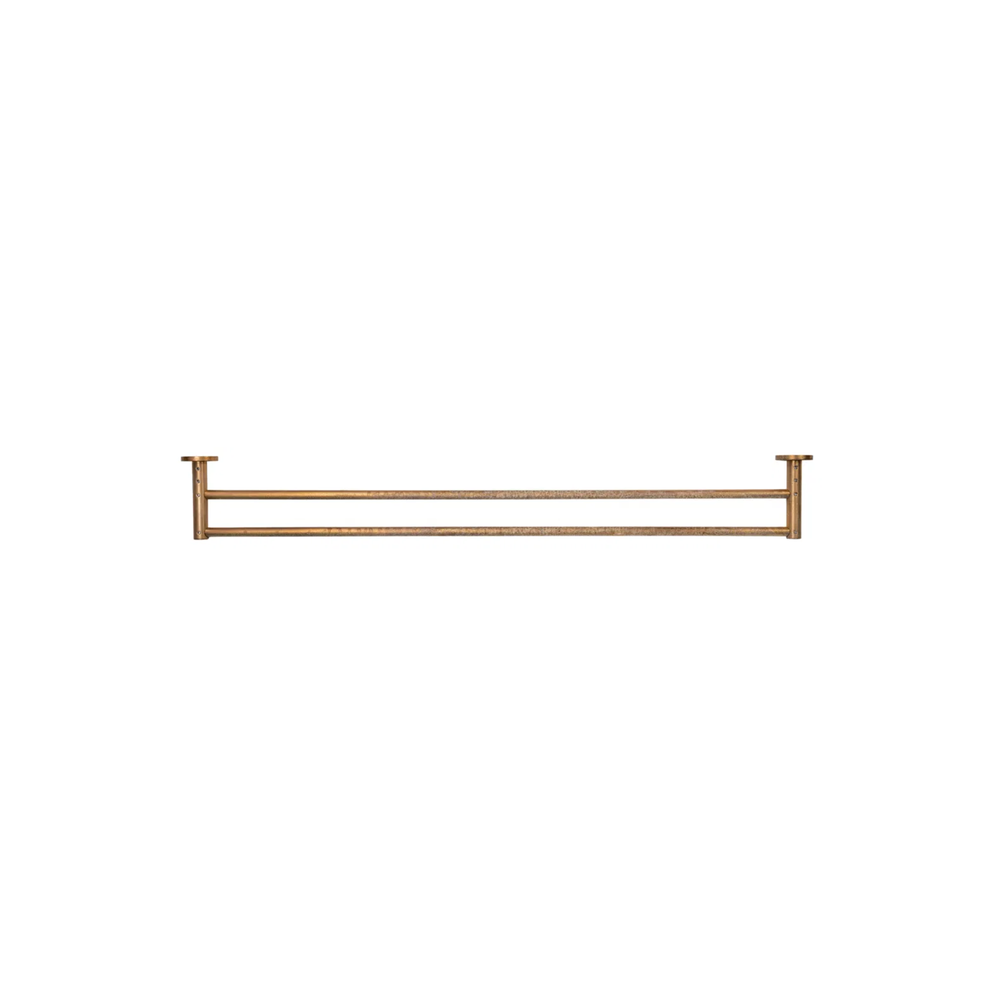Bella Vista Mica Double Towel Rail 800mm Living Brass
