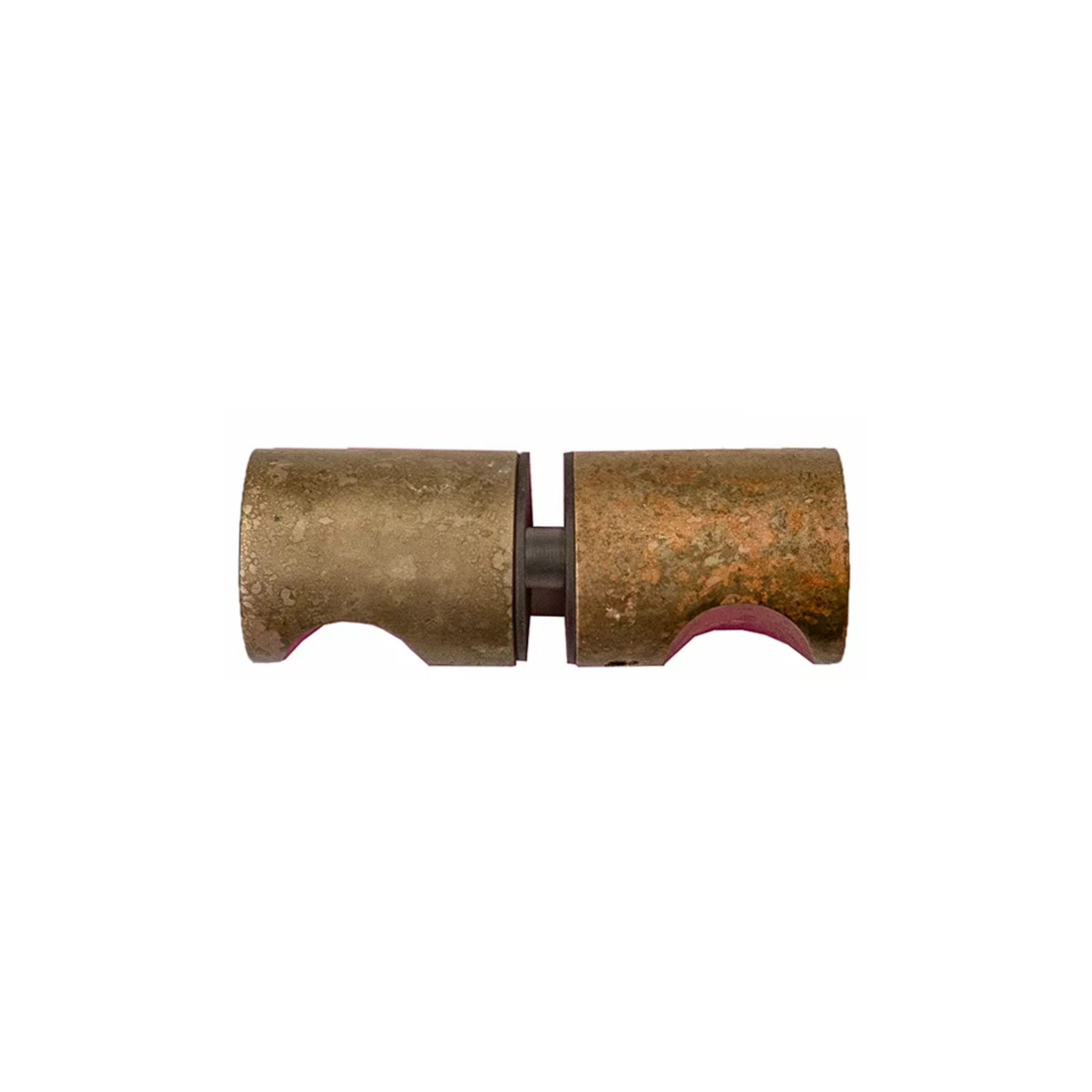Bella Vista Shower Screen Round Handle Living Brass