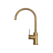 Bella Vista Mica Gooseneck Sink Mixer Living Brass