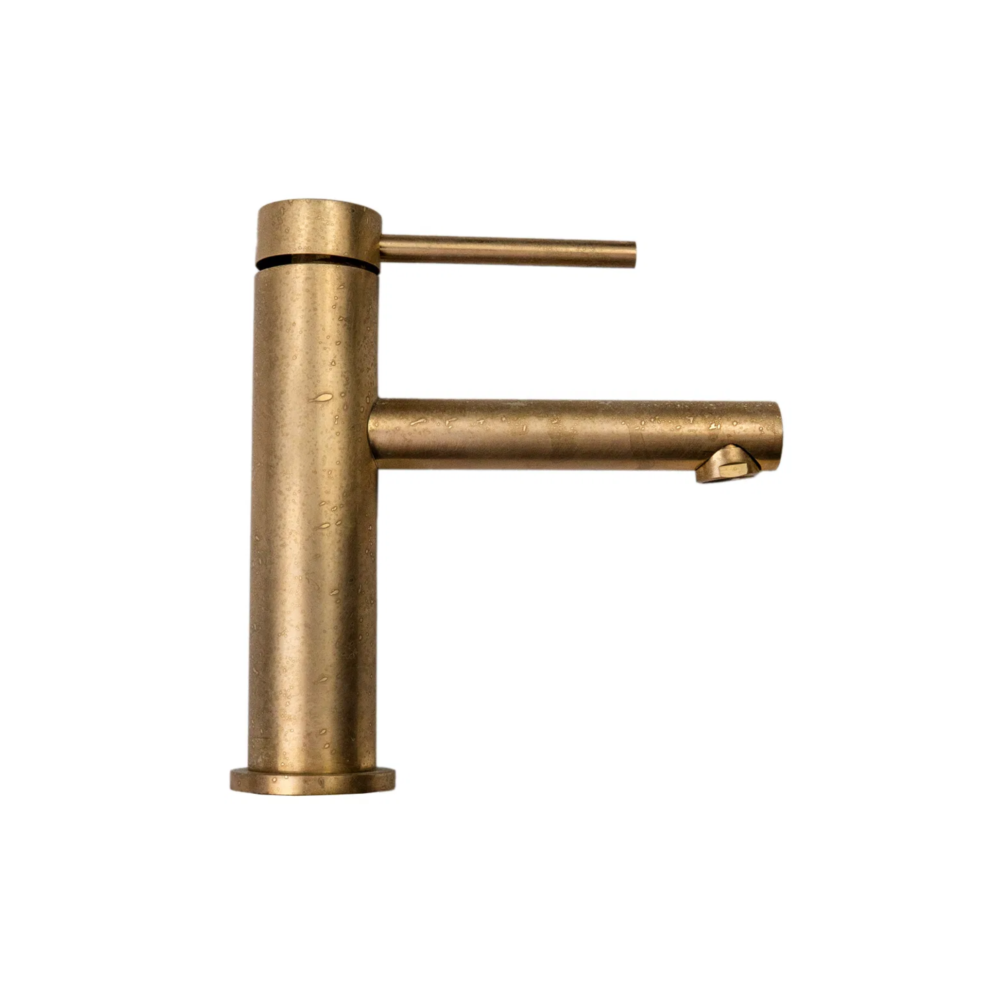 Bella Vista Mica basin Mixer Straight Spout Living Brass
