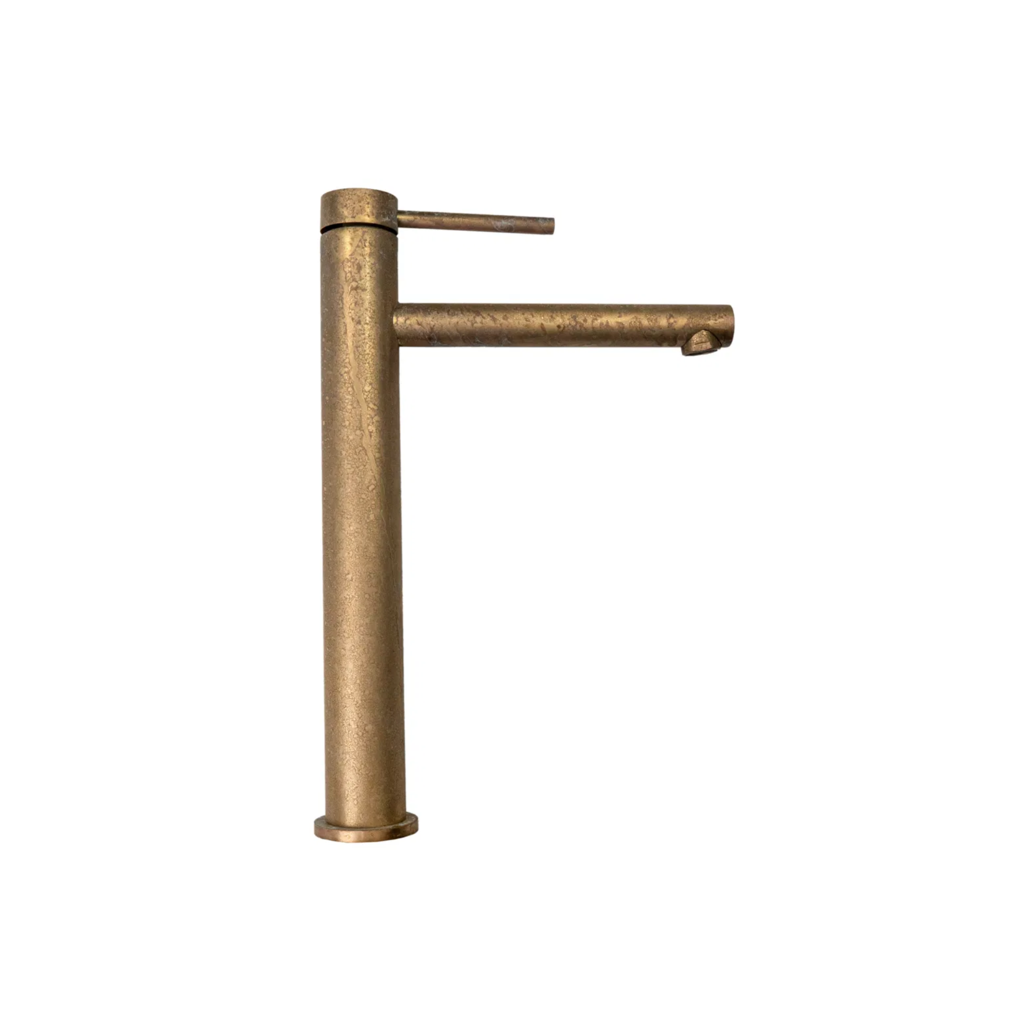 Bella Vista Mica Tall Basin Mixer Straight Spout Living Brass