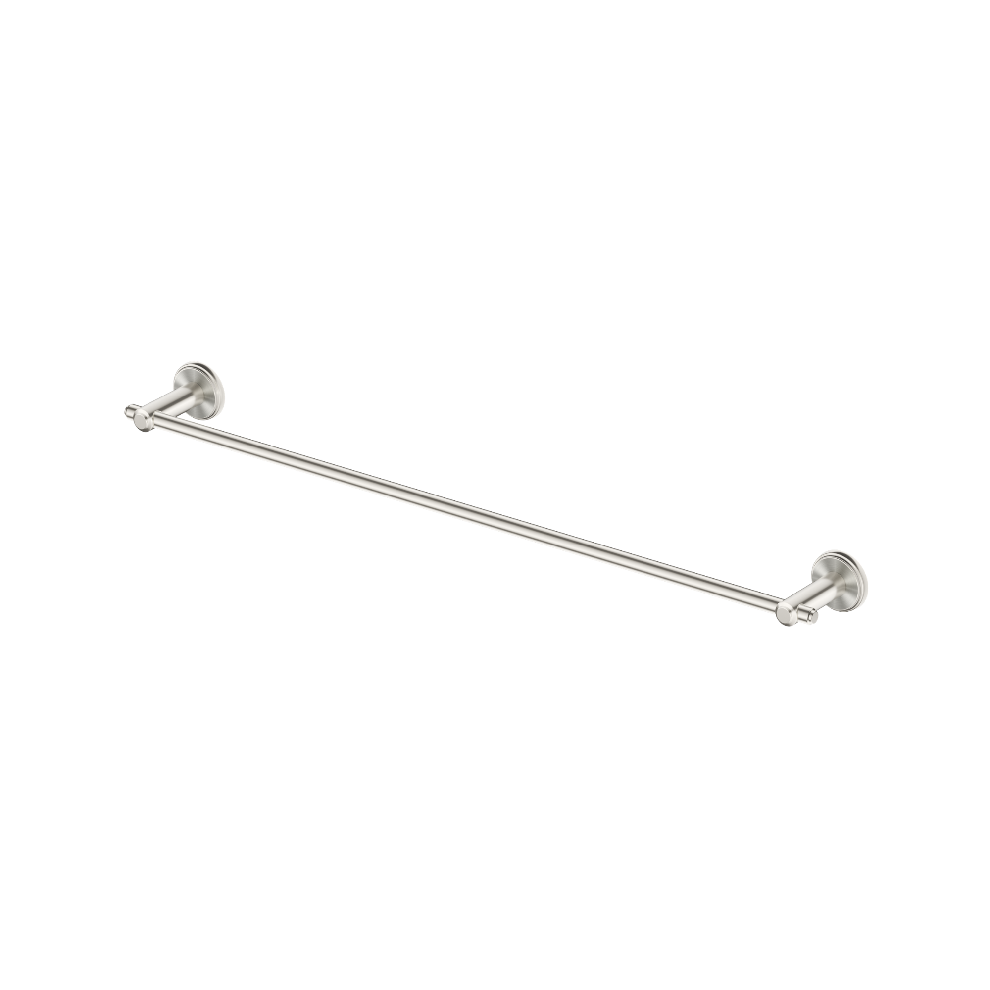 Bella Vista Mica Heritage Single Towel Rail Brushed Nickel