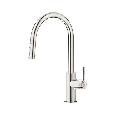 Bella Vista Mica Heritage Pull Out Sink Mixer Brushed Nickel