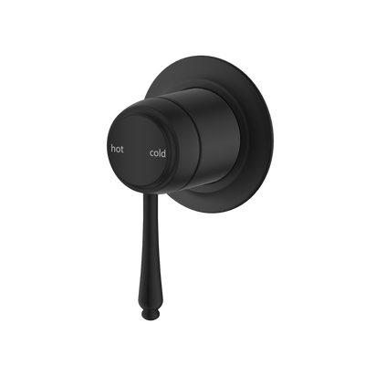 Bella Vista Mica Heritage Shower Mixer Matte Black – TRIM KIT ONLY