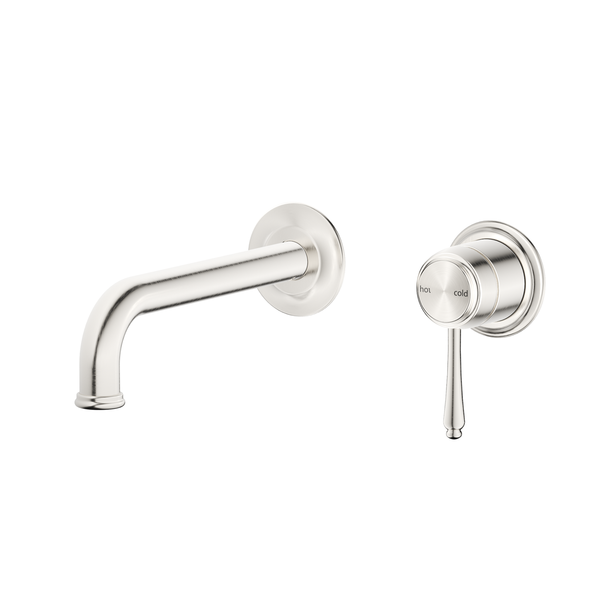 Bella Vista Mica Heritage Wall-Spout Combo Brushed Nickel – TRIM KIT ONLY