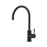 Bella Vista Mica Heritage Gooseneck Sink Mixer Matte Black