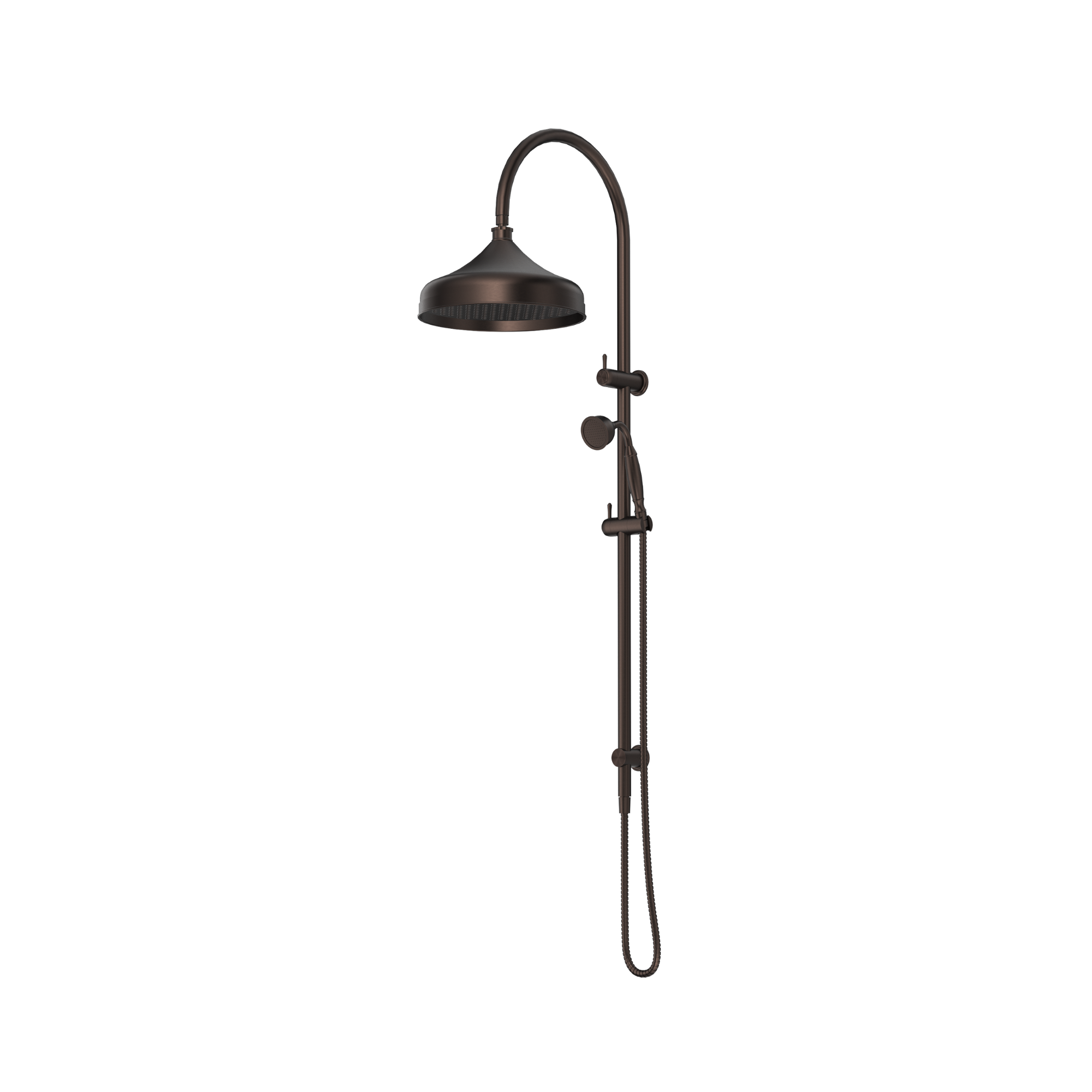 Bella Vista Mica Heritage Dual Shower Rail Dusk Bronze
