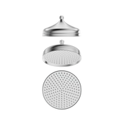 Bella Vista Mica Heritage Shower Head Chrome