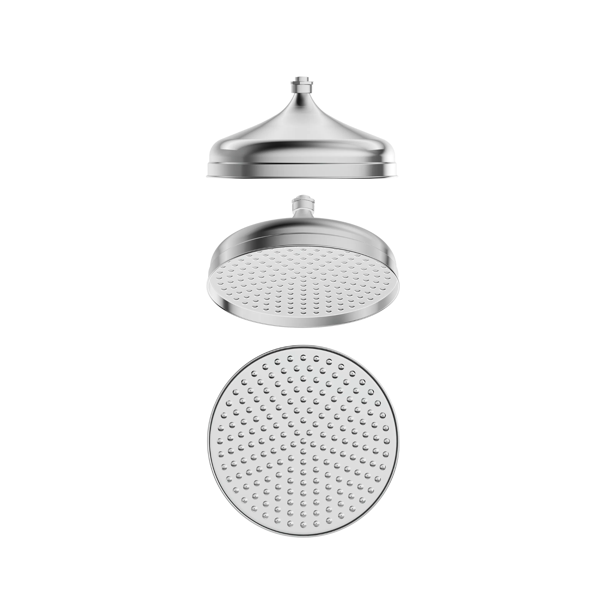 Bella Vista Mica Heritage Shower Head Chrome