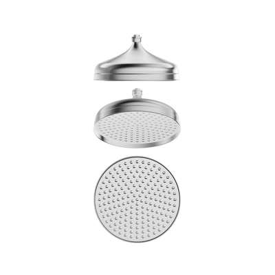 Bella Vista Mica Heritage Shower Head Chrome