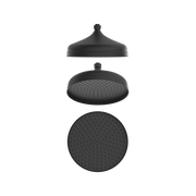 Bella Vista Mica Heritage Shower Head Matte Black