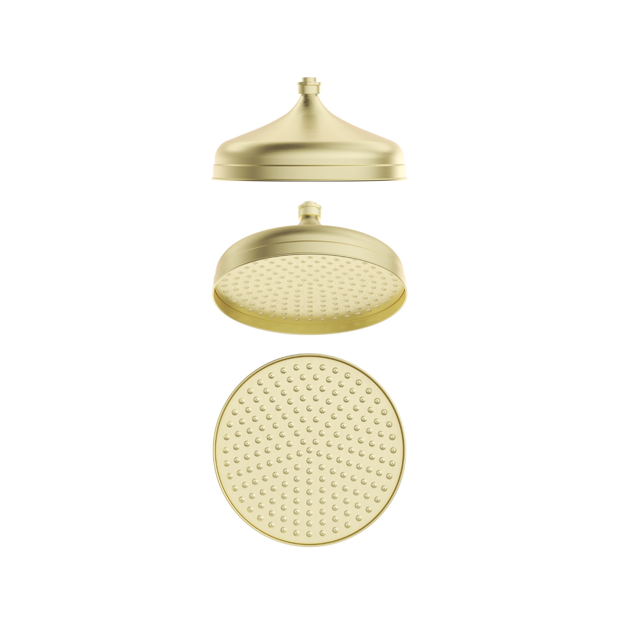 Bella Vista Mica Heritage Shower Head French Gold