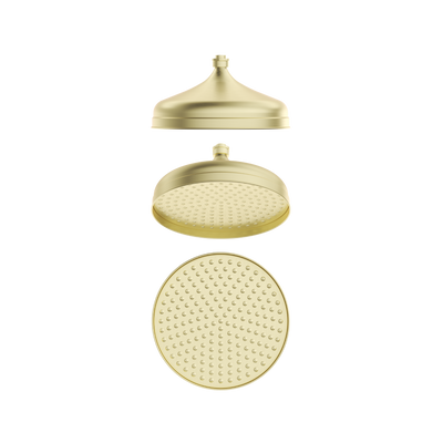Bella Vista Mica Heritage Shower Head French Gold