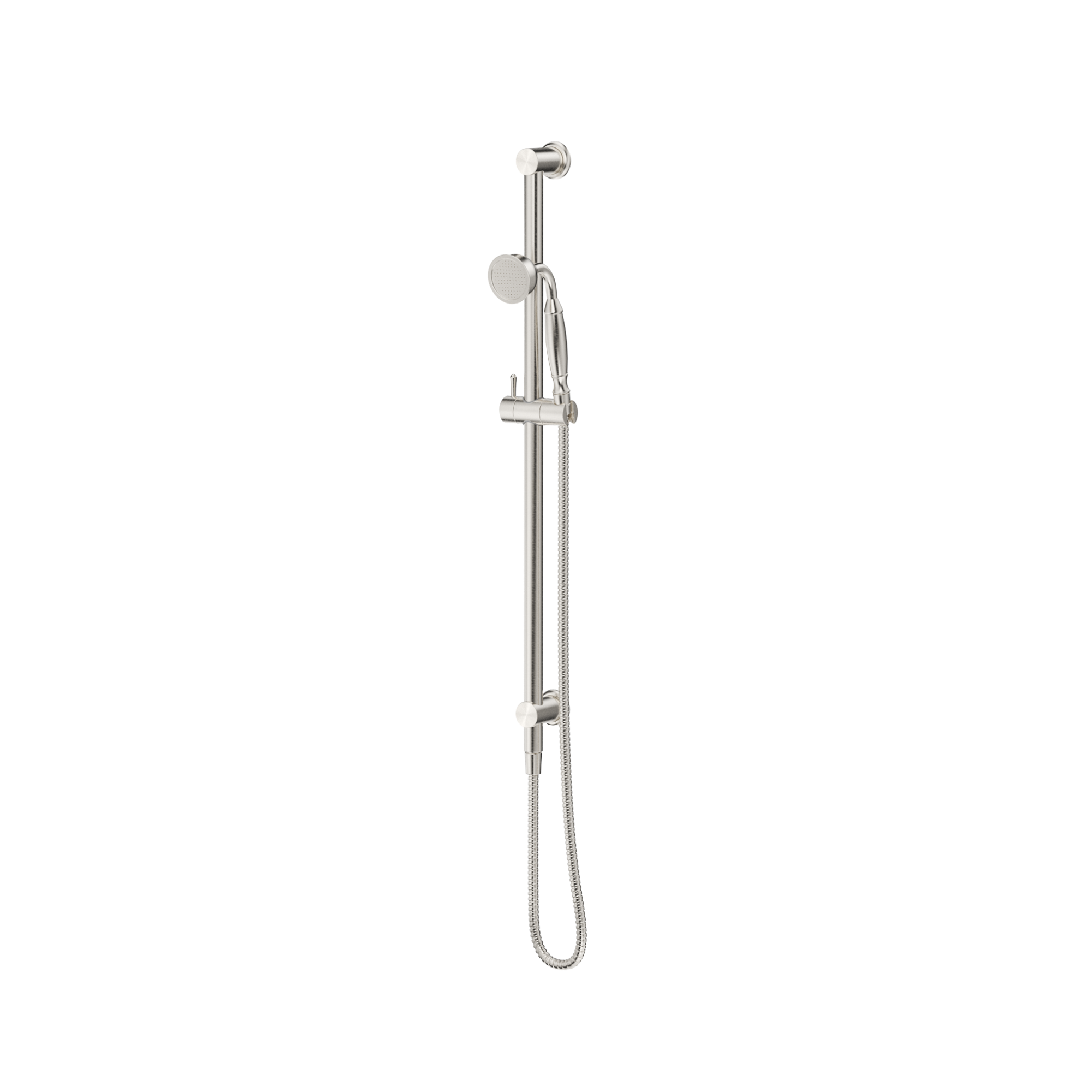 Bella Vista Mica Heritage Shower Rail Brushed Nickel