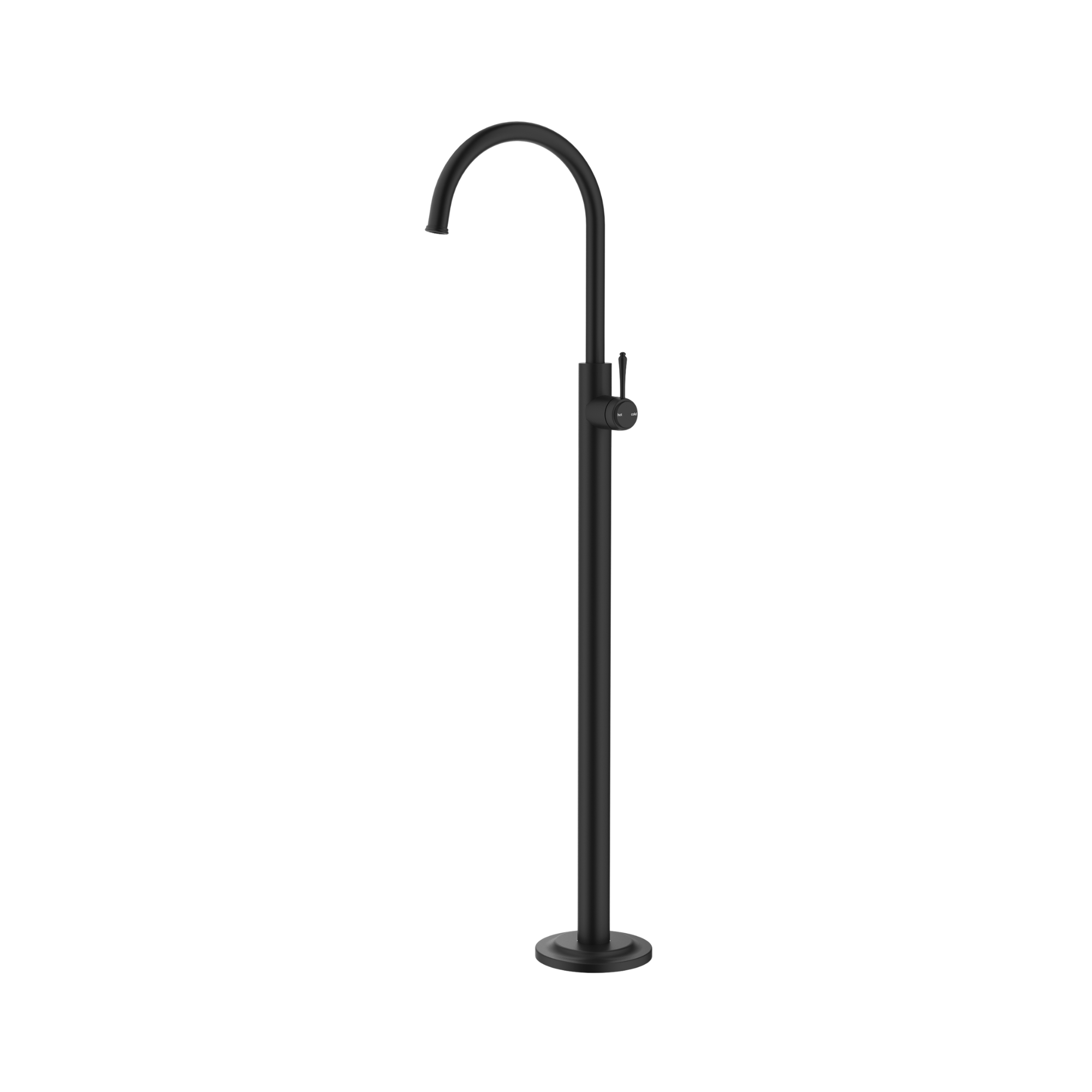 Bella Vista Mica Heritage Freestanding Bath Mixer Matte Black