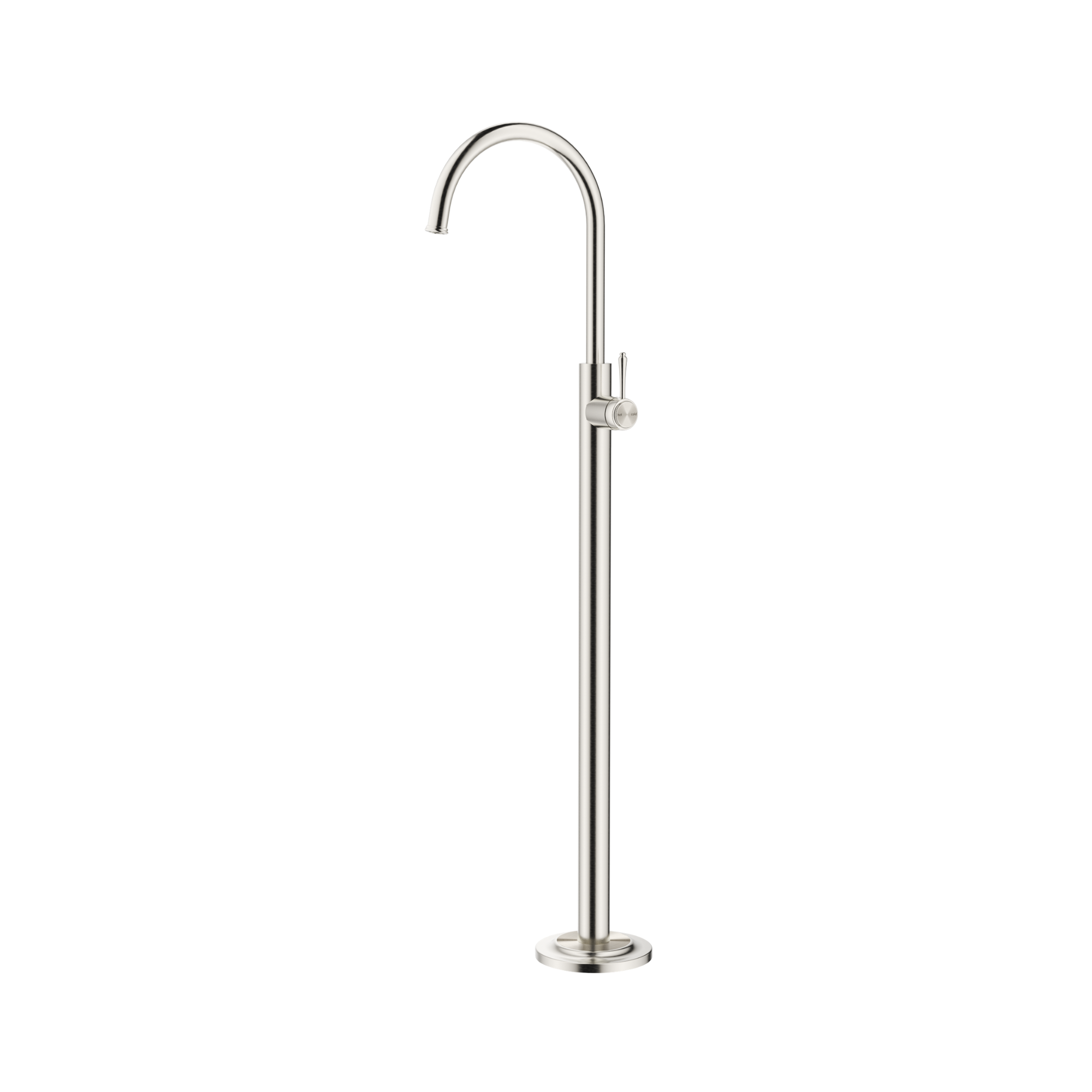 Bella Vista Mica Heritage Freestanding Bath Mixer Brushed Nickel