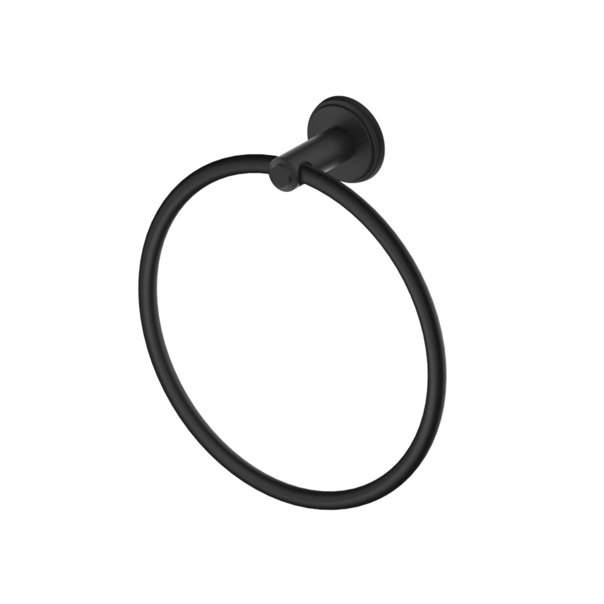 Bella Vista Heritage Mica Towel Ring Matte Black