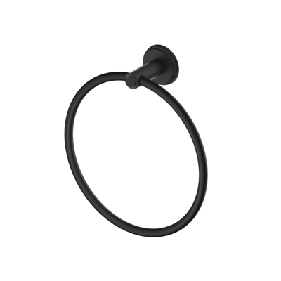 Bella Vista Heritage Mica Towel Ring Matte Black