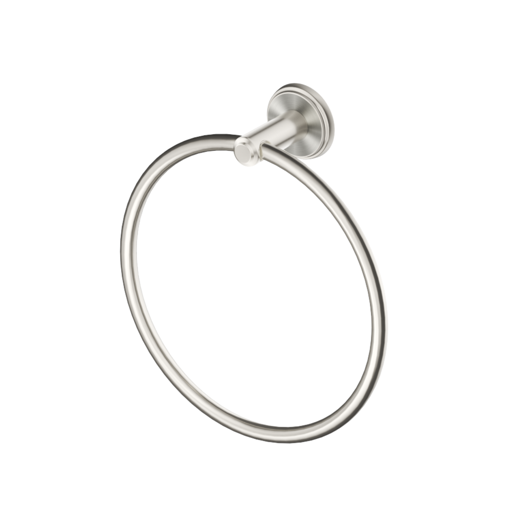 Bella Vista Heritage Mica Towel Ring Brushed Nickel